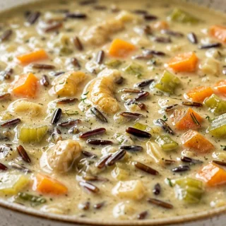 Decadent Creamy Vegan Wild Rice Soup - Make this creamy vegan wild rice soup! Packed with hearty wild rice, aromatic rosemary, and wholesome cashews for ultimat