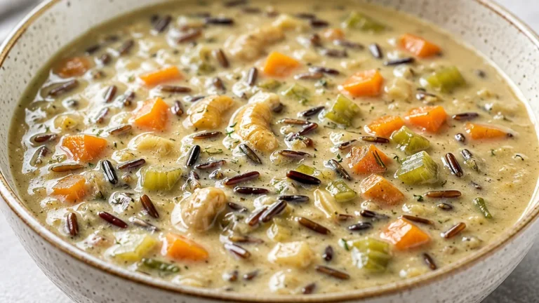 Decadent Creamy Vegan Wild Rice Soup