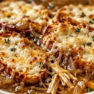 Cozy French Onion Chicken Soup