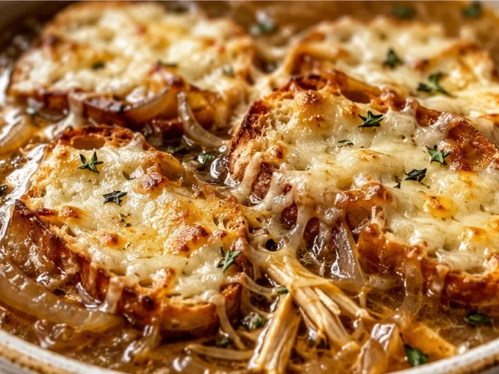 Cozy French Onion Chicken Soup