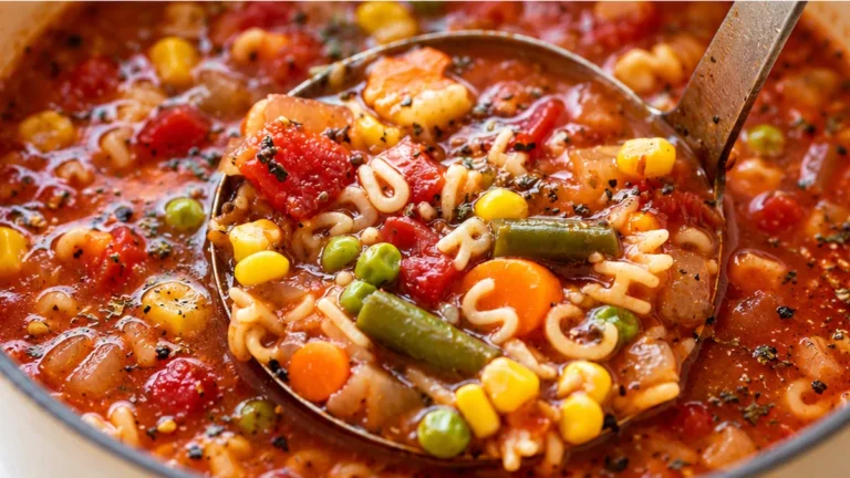 Alphabet Vegetable Soup for Kids!