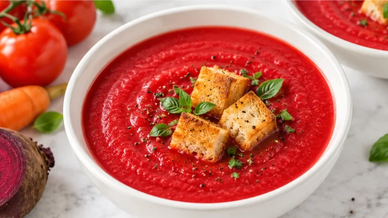 Creamy Beetroot Tomato Soup
