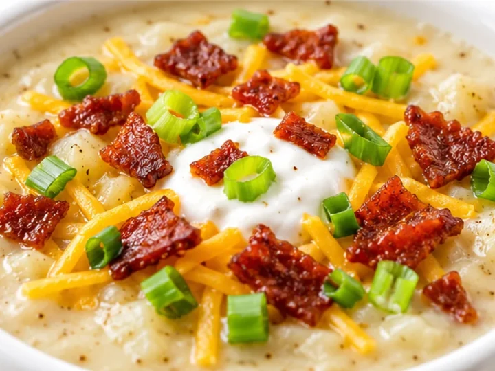 Creamy Vegan Baked Potato Soup