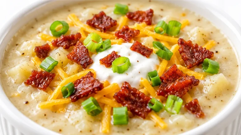 Creamy Vegan Baked Potato Soup