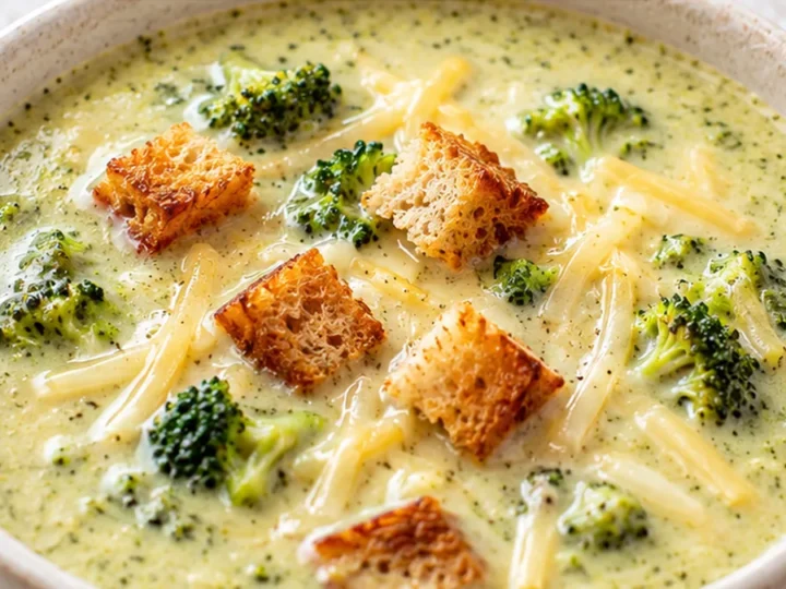 Melt-in-Your-Mouth Cheddar Broccoli Soup!