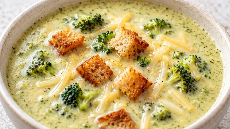 Melt-in-Your-Mouth Cheddar Broccoli Soup!