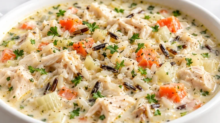 Creamy Turkey Wild Rice Soup for Chilly Nights